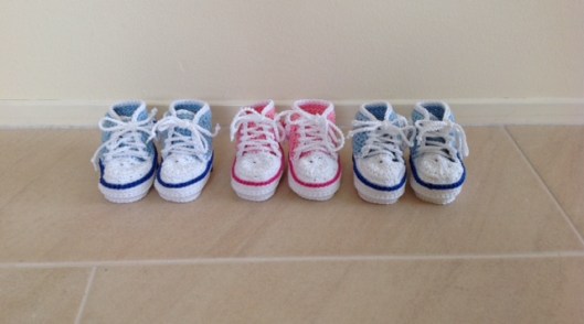 Deze schattige sneakers heeft Marion gehaakt