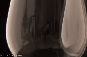 Reflectie in het glas