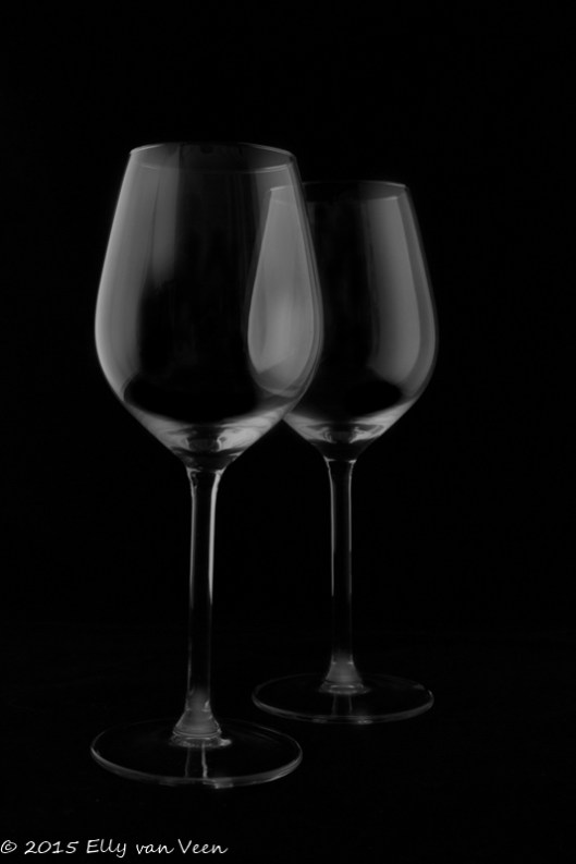 De wijnglazen